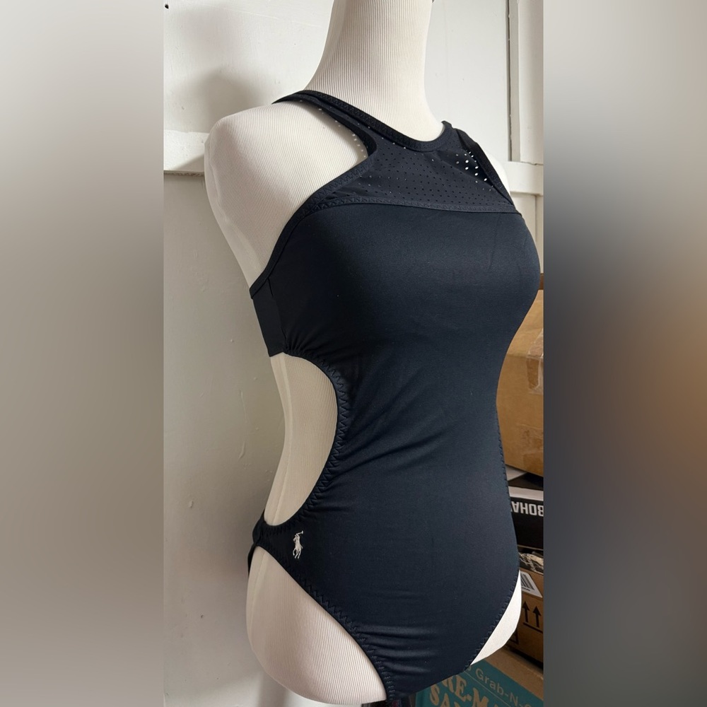 Ralph Lauren Black Chemise Sleek Design